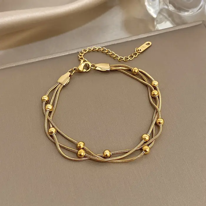 Bracelet réglable en acier inoxydable pour femmes