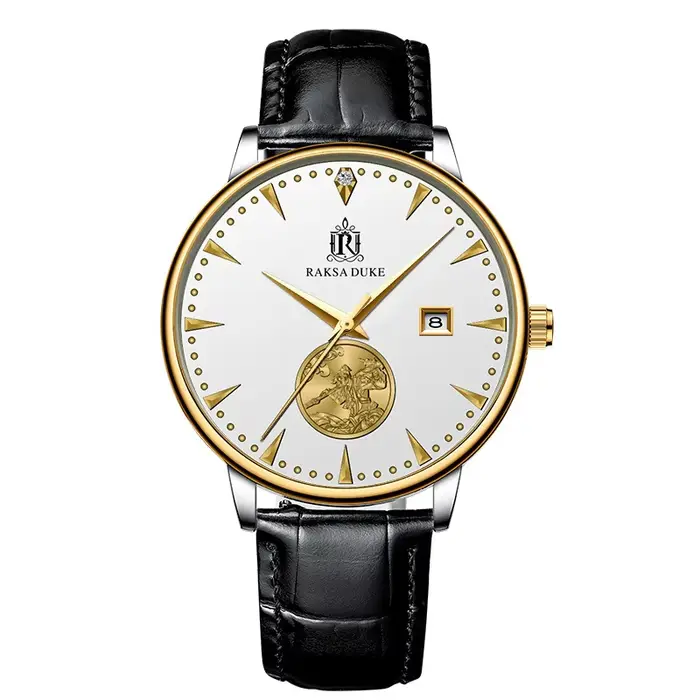 Montre mécanique automatique pour homme série diamant avec cristal saphir et fonction calendrier pour homme style mode et casual occassions spéciales