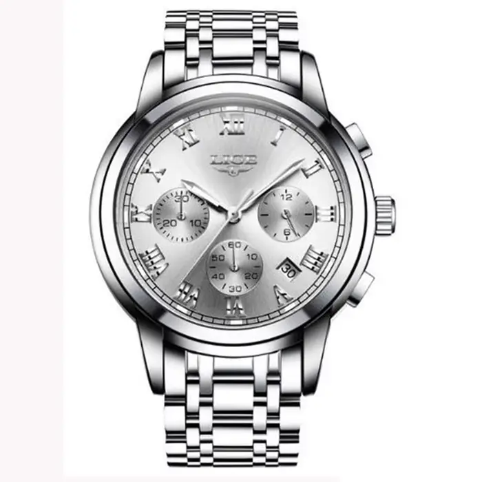 LIGE-Montre de sport à quartz étanche pour homme, montres chronographes décontractées, horloge entiè