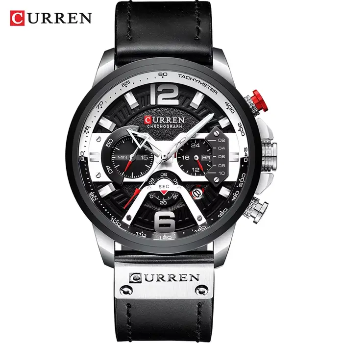 CURREN décontracté Sport montres pour hommes Top marque de luxe militaire en cuir montre-bracelet ho