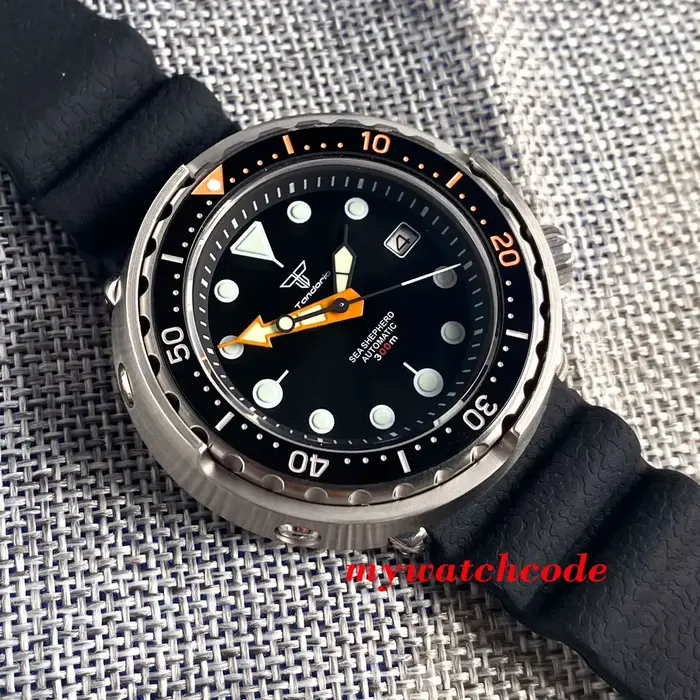 Montre mécanique pour homme Tandorio Tuna Dive en acier