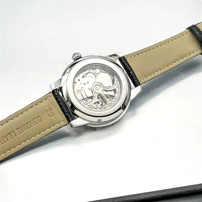Montre mécanique automatique AOKULASIC élégante et décontractée pour homme style britannique cadeau occasions spéciales