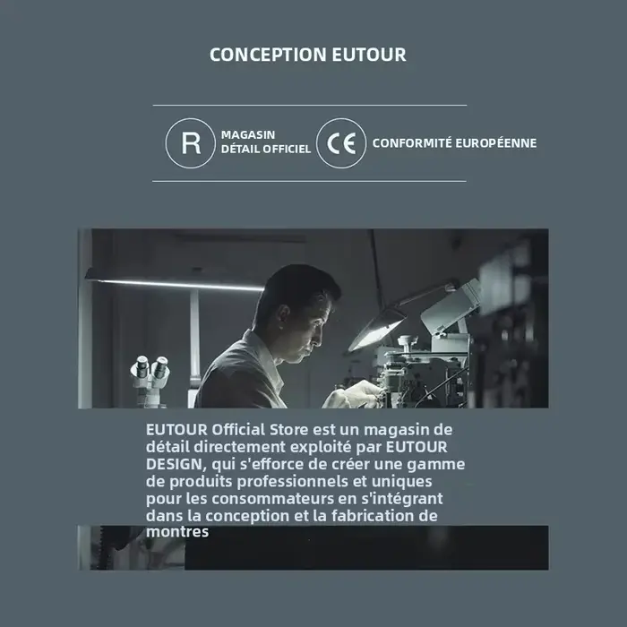 EUTOUR 2025 Nouvelle Arrivée Édition Limitée Automne Montre de Luxe pour Homme Unisexe avec Bijoux Faits Main et Cristaux Moissanite Incrustés