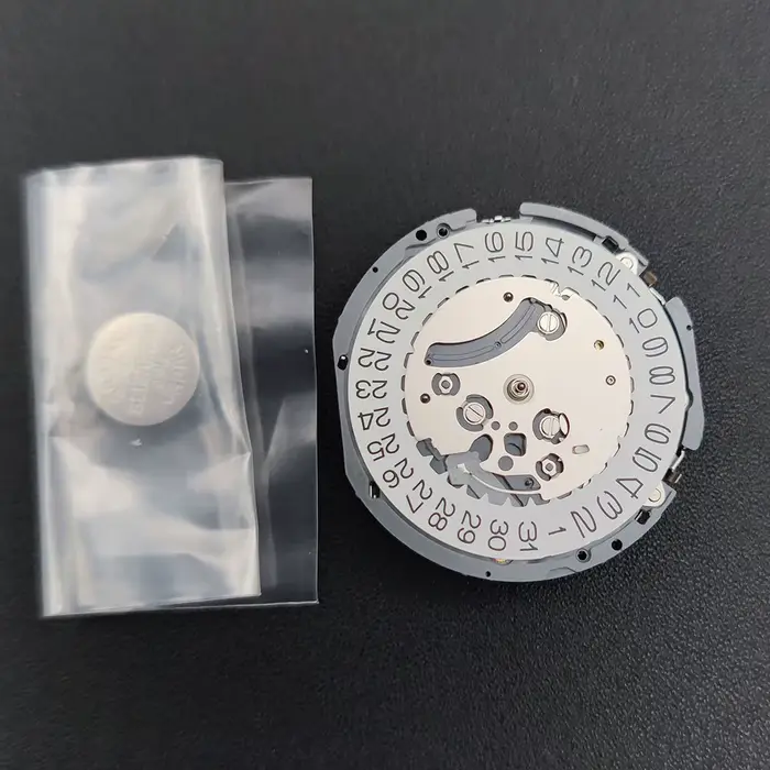 Véritable montre à Quartz multifonctionnelle TMI VK67A, mouvement Mod VK67, mécanisme de chronograph