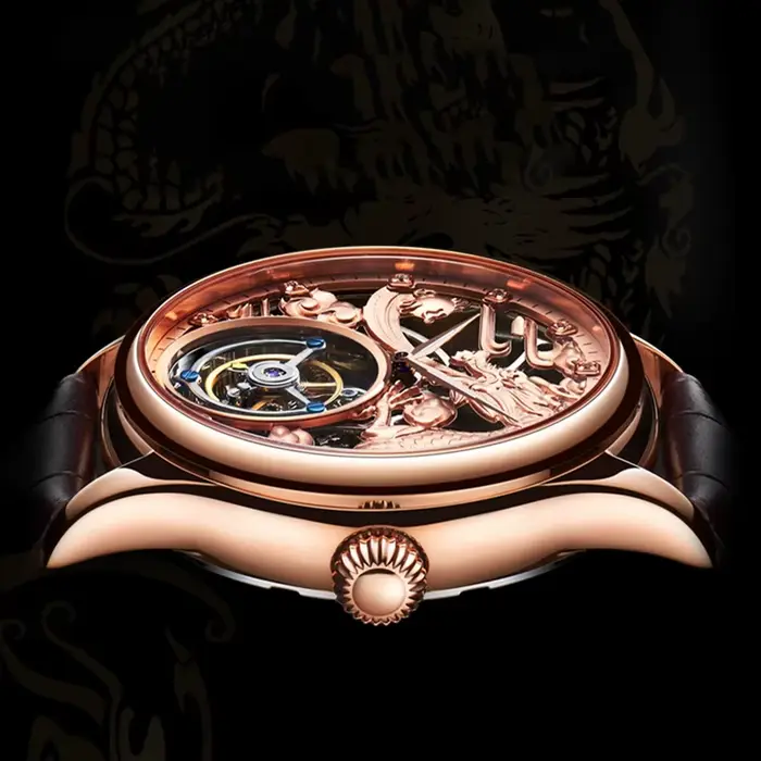 Montre Aesop Tourbillon Edition Limitée Squelette Automatique Hommes Occasions Spéciales