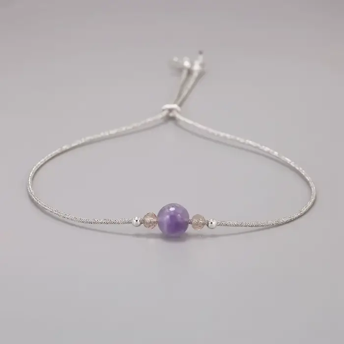 Bracelet en pierre de naissance fait à la main pour filles et femmes