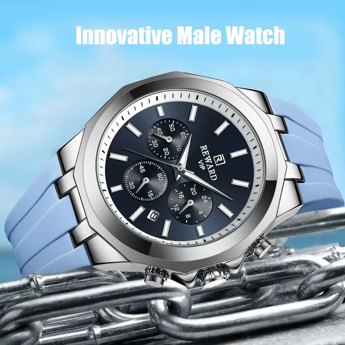 Récompense hommes montres haut de gamme marque étanche Sport montre-bracelet chronographe Quartz militaire véritable Relogio Masculino