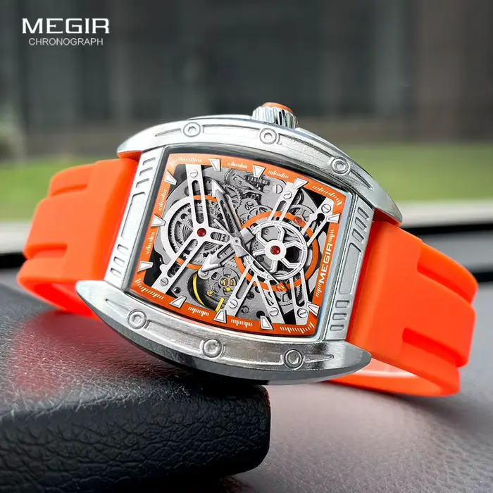 Montres Automatiques Orange pour Homme