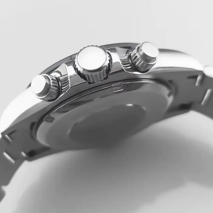 Montres pour hommes de luxe CORGEUT 39 mm avec mouvement VK63, sport, date automatique 24 heures, montre à quartz, acier inoxydable, étanche
