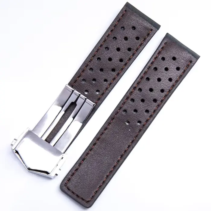 Bracelets de montre en cuir de vache véritable