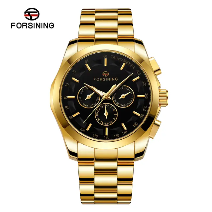 FORSINING – montre mécanique décontractée pour hommes, mouvement automatique, bracelet en métal, cal