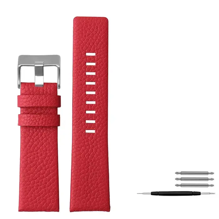 Bracelet Litchi pour Bracelet de montre en vachette Diesel pour hommes DZ7395 DZ7370 DZ7257 Bracelet