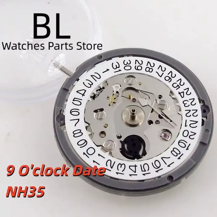 BLIGER-Mouvement mécanique Gstuff pour montre à main, roue de date noire, accessoires de remplacemen