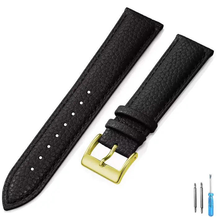Bracelet de montre en cuir véritable 16mm 18mm 20mm 22mm 24mm