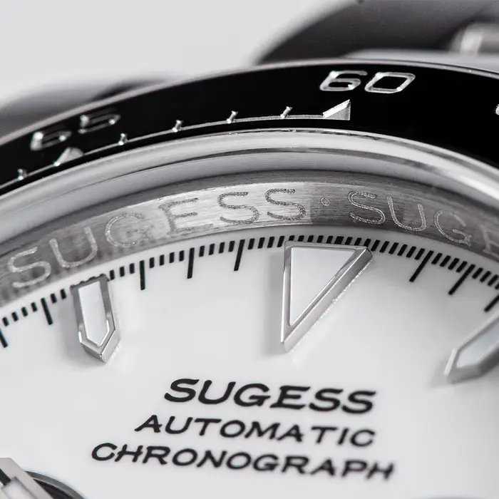 Sugess Panda chronographe mouvement automatique mécanique