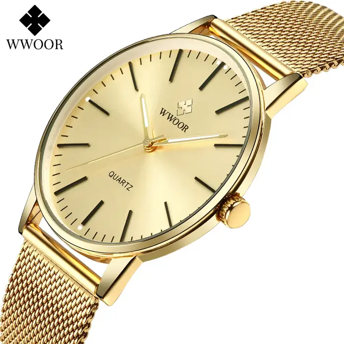 WWOOR hommes montres en or 2024 marque de luxe