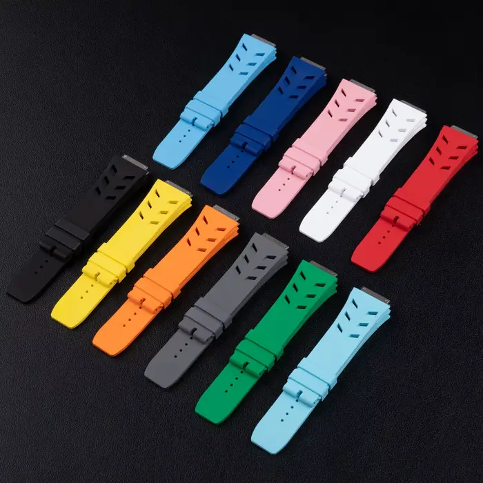  RM67-01/RM67-02 Bracelet de montre | Bande de caoutchouc fluoré de 24mm pour Richard Miller