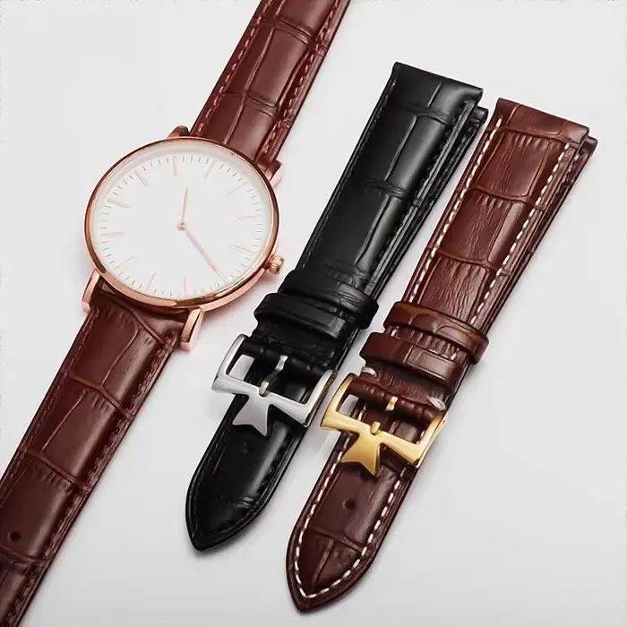 Pour Vacheron Constantin montre homme bracelet en cuir de vachette VC héritage art master série