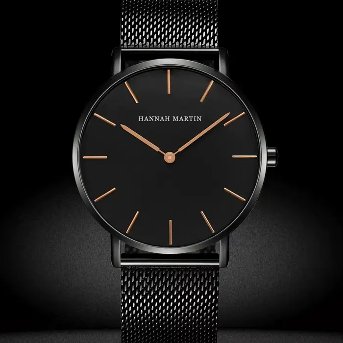 Montre à quartz simple de marque HANNAH MARTIN TOP