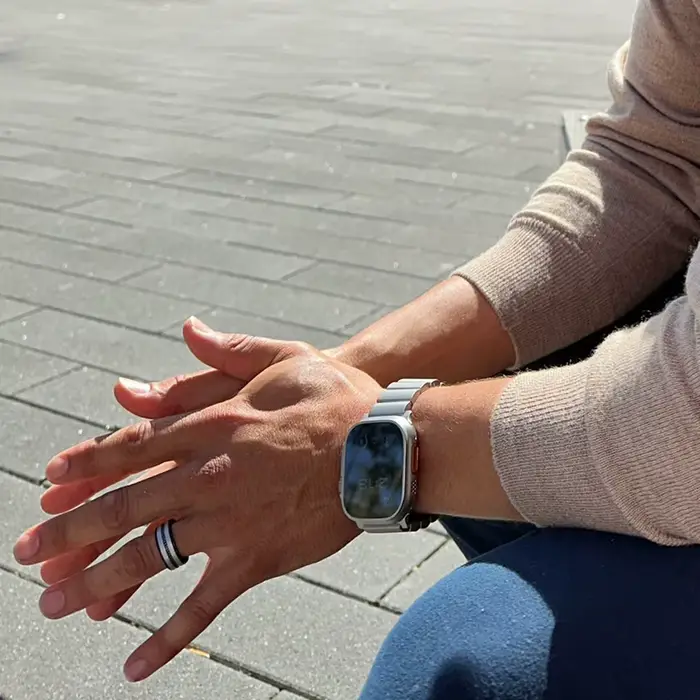 Bracelet en métal titane de luxe pour Apple Watch Ultra 2 49mm 45mm 44mm 42mm