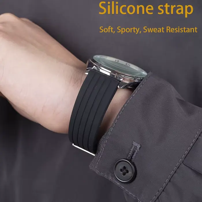 Bracelet de montre étanche en caoutchouc de Silicone