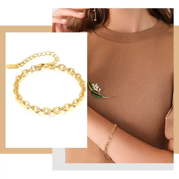 Rolo – Bracelet à maillons de chaîne pour femmes