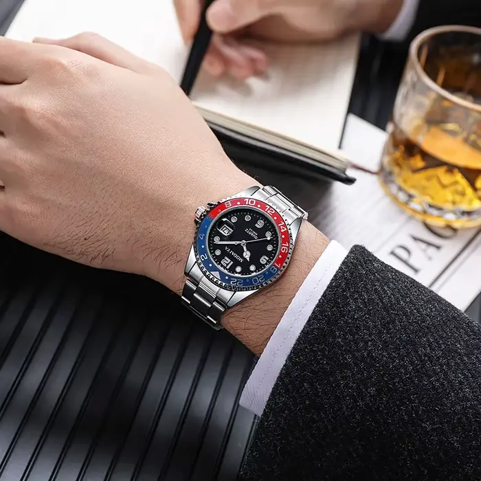 2024 nouveauté mode montres à Quartz hommes montre-bracelet 1 pièces montre de Sport