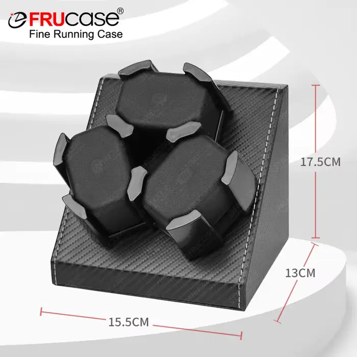 Remontoir de montre FRUCASE pour montres automatiques Boîte de remontoir pour 3 montres Couleur élégante pour collectionneurs de montres automatiques