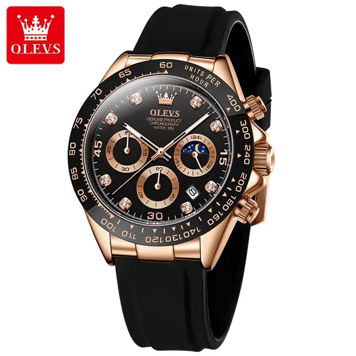 OLEVS 2875 montre à Quartz de luxe pour hommes étanche sport minuterie calendrier antichoc lumineux