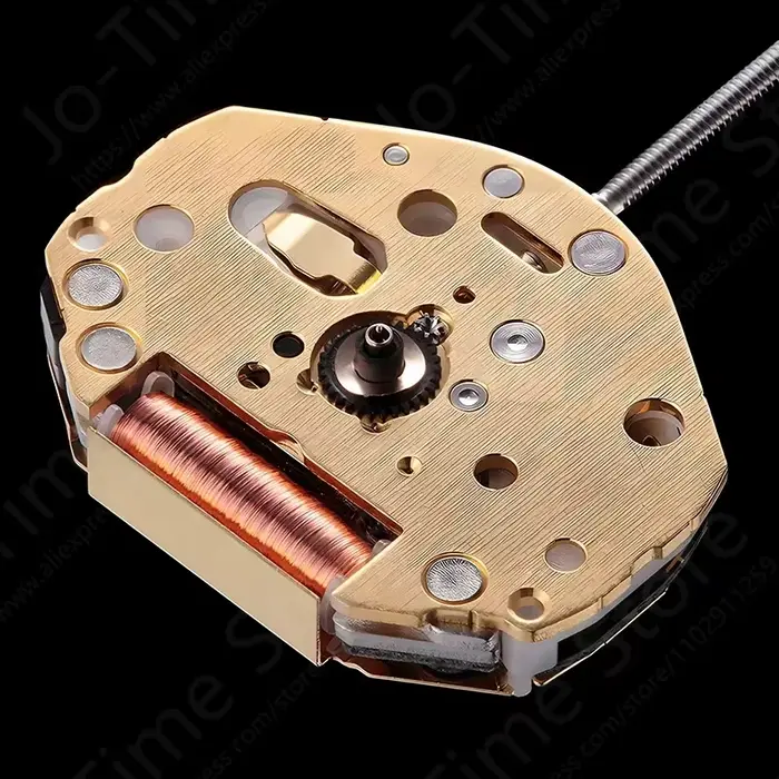 Miyota Super 2035 Mouvement à quartz japonais Montre à trois aiguilles dorée 2035 - Engrenages métalliques durables Meilleur rendement des coûts