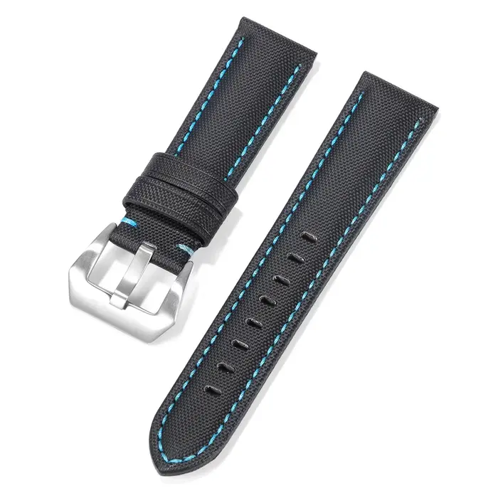 Bracelet de montre en toile de voile de qualité supérieure pour Seiko, Panerai, Blancpain, 20 mm, 22