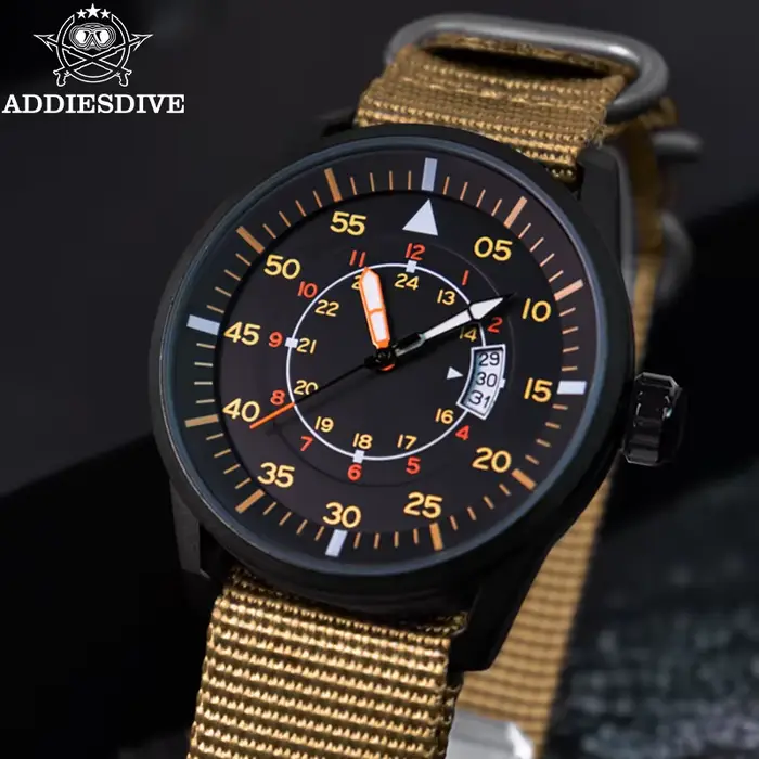 ADDIESDIVE hommes montres de luxe lumineux montres Reloj Hombre 50M étanche Date hommes montre à Qua