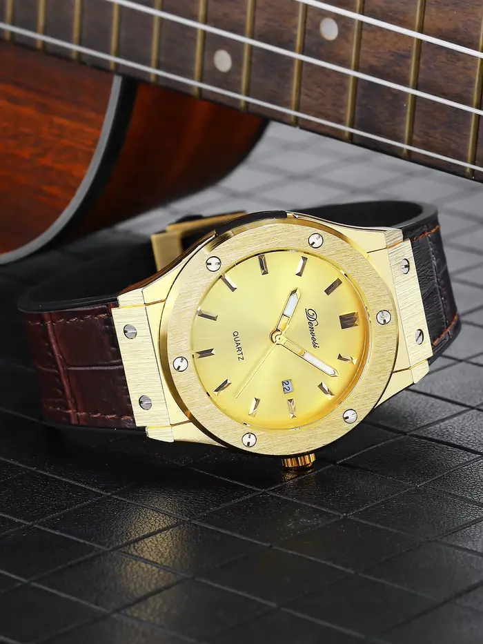 Montre de mode pour homme - Bracelet en cuir