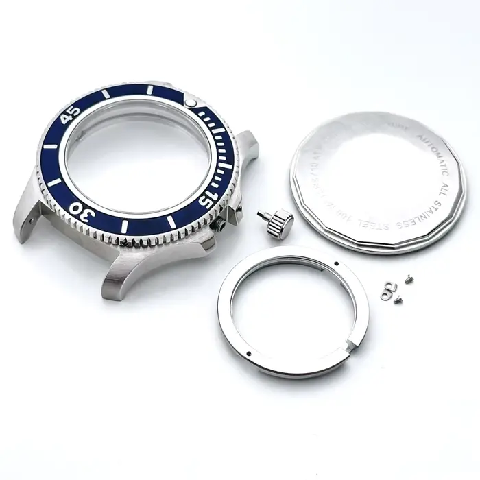 Boîtier de montre de plongée OTBROTHER en acier inoxydable 316L pour cadran 31-31.5mm résistant à 100mètres d'eau sans logo à offrir pour homme et femme occasions spéciales