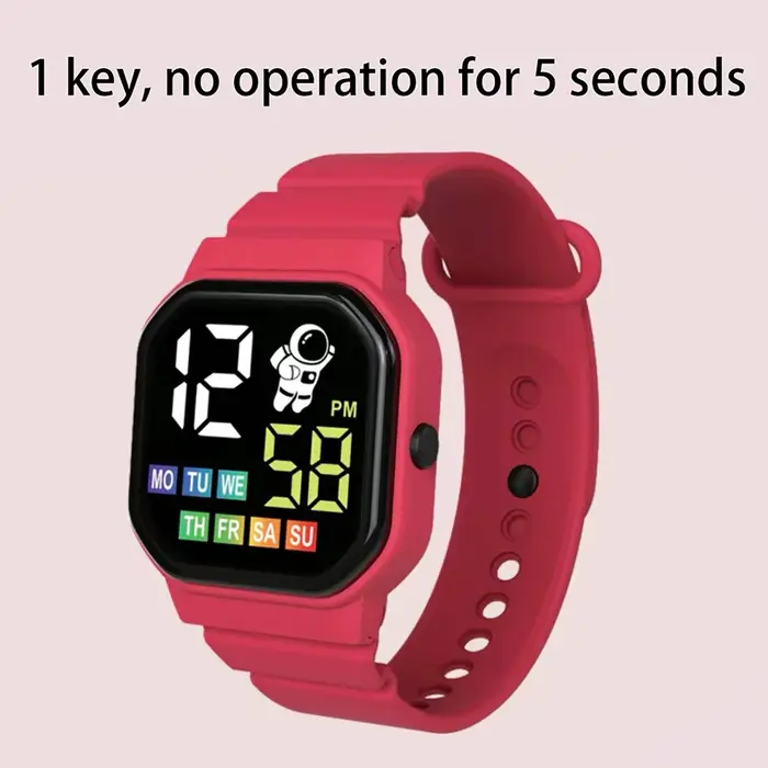 Montre intelligente pour enfants affichage semaine LED montres numériques pour garçon fille