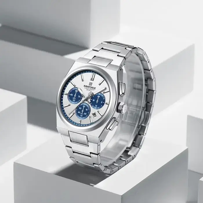 NAVIFORCE ensemble de montres de couple de luxe-montres-bracelets à quartz de mode pour hommes et femmes étanche en acier inoxydable 2025 nouveauté