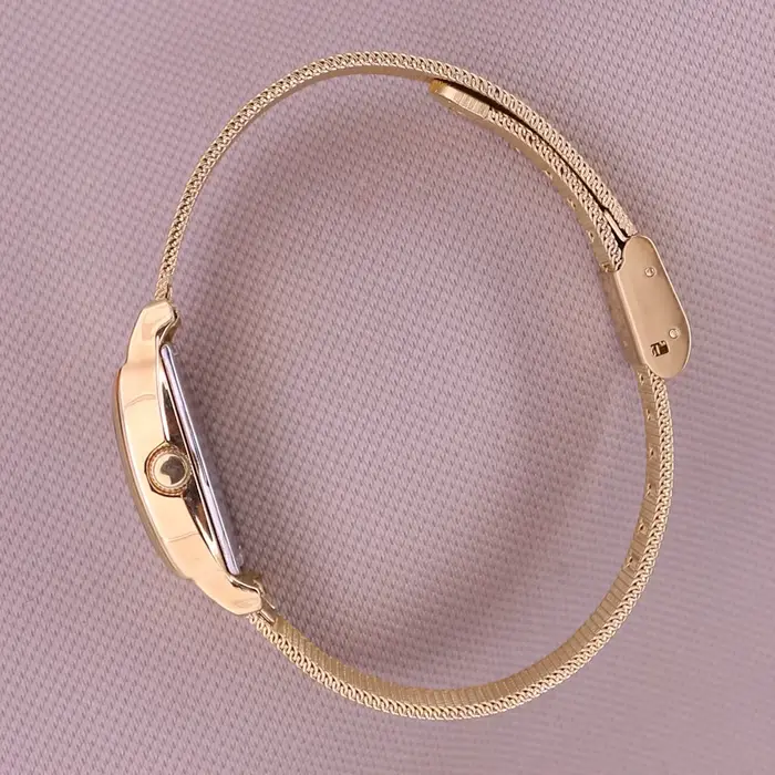 Julius Lady femme petite montre dorée nacre mode heures robe chaîne en acier inoxydable école OL fille anniversaire boîte-cadeau