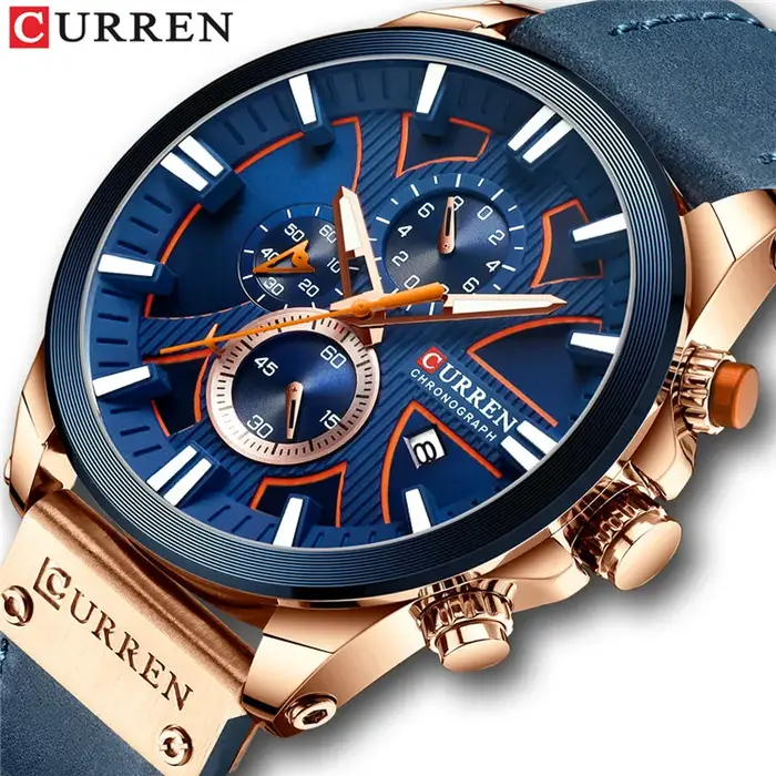 Nouveau CURREN hommes montres mode Quartz