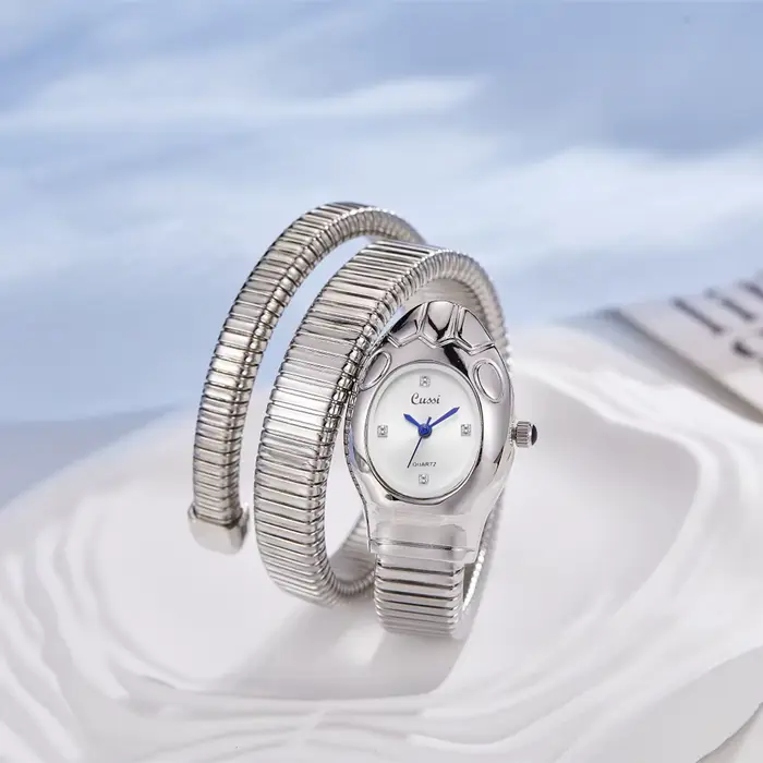 Montre à quartz serpent pour femme