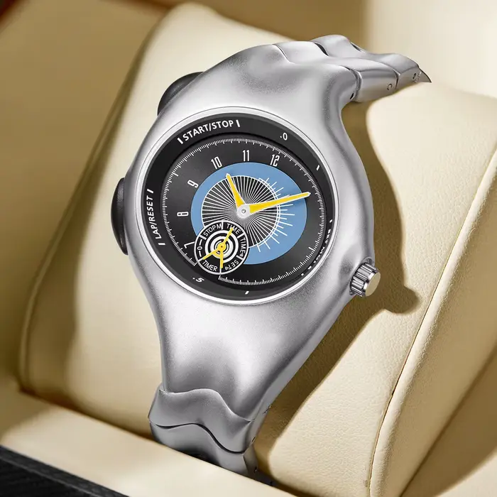 Alien Twist – montre originale déformée Y2K pour hommes