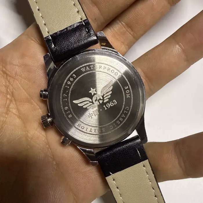 Montre homme vintage rétro quartz avec calendrier complet et bracelet en cuir pour occasions spéciales