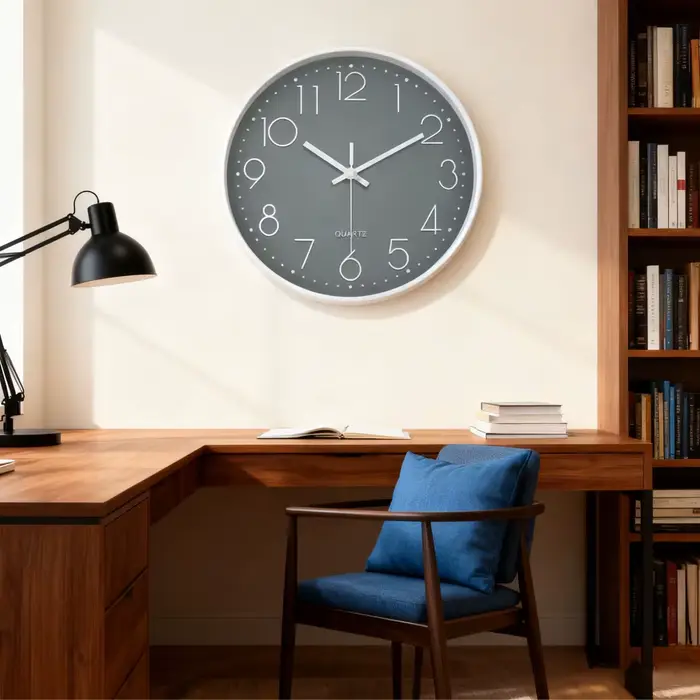 Horloge murale minimaliste en quartz