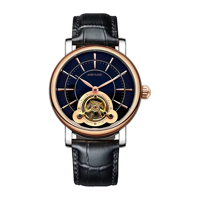 Montre mécanique automatique étanche pour homme montre bracelet à tourbillon marque supérieure luxe 