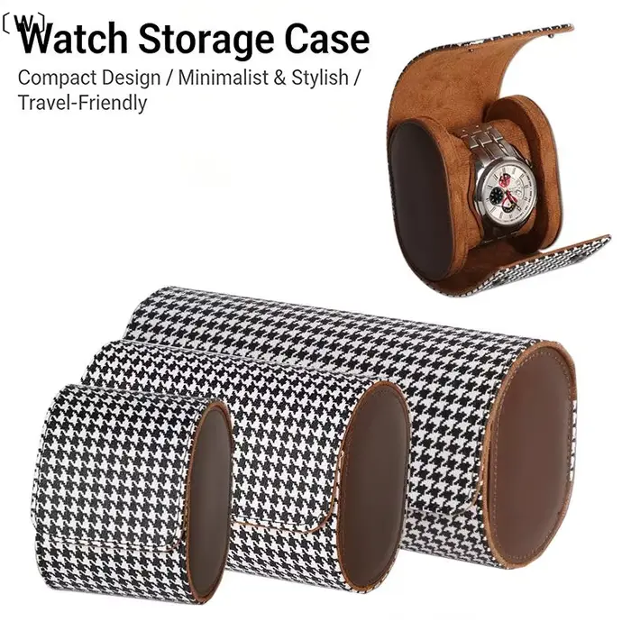 〔W〕〔W〕Étui de voyage pour montres avec 1/2/3 emplacements