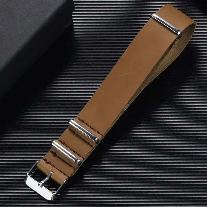 Bracelet en cuir souple 18mm 20mm 22mm 24mm