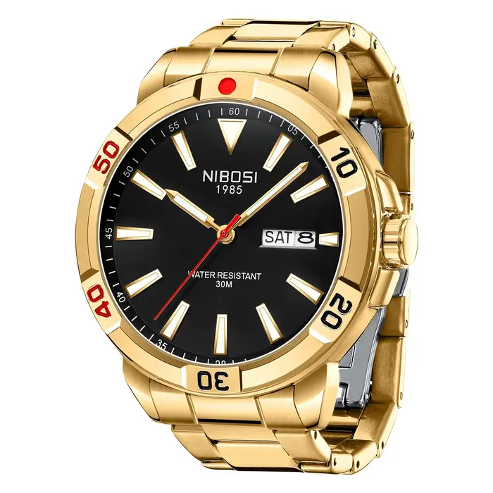 NIBOSI – montre à Quartz analogique pour hommes