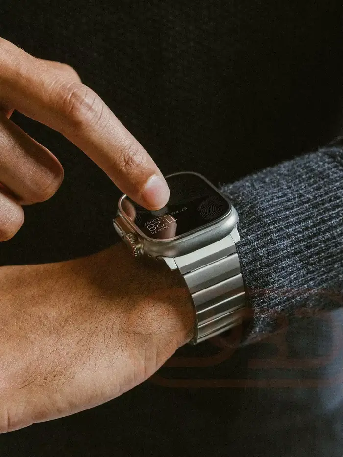 Bracelet de luxe en titane pour Apple Watch Ultra 2 10 9 8 7 6 5 Se 4