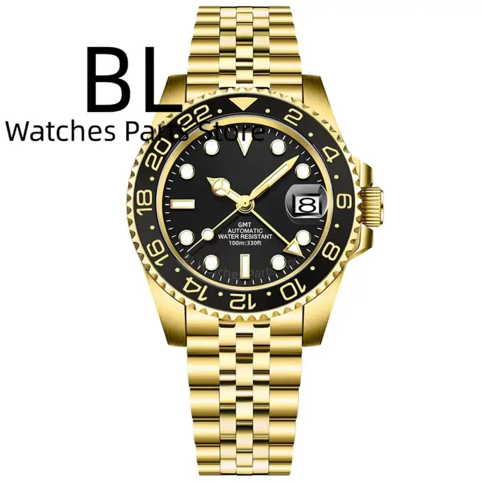 Montres mécaniques BLIGER 40MM bicolores or Rootbeer pour hommes