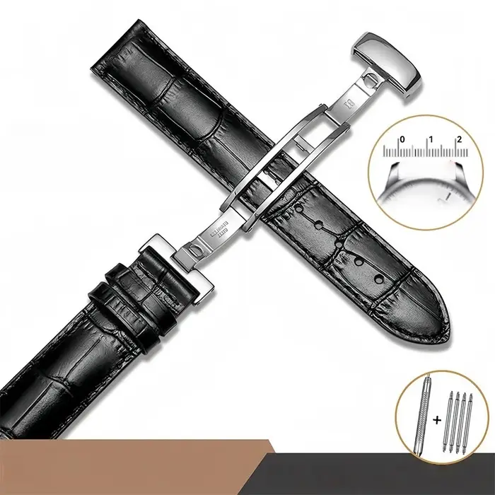 Bracelet de montre en cuir véritable pour Tissot - Convient aux montres pour hommes T41 Le Locle