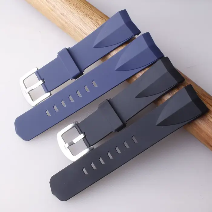 Bracelet de montre en silicone 22mm 24mm pour homme et femme, sportif, résistant à l'eau, adapté aux montres intelligentes, idéal pour toutes les saisons